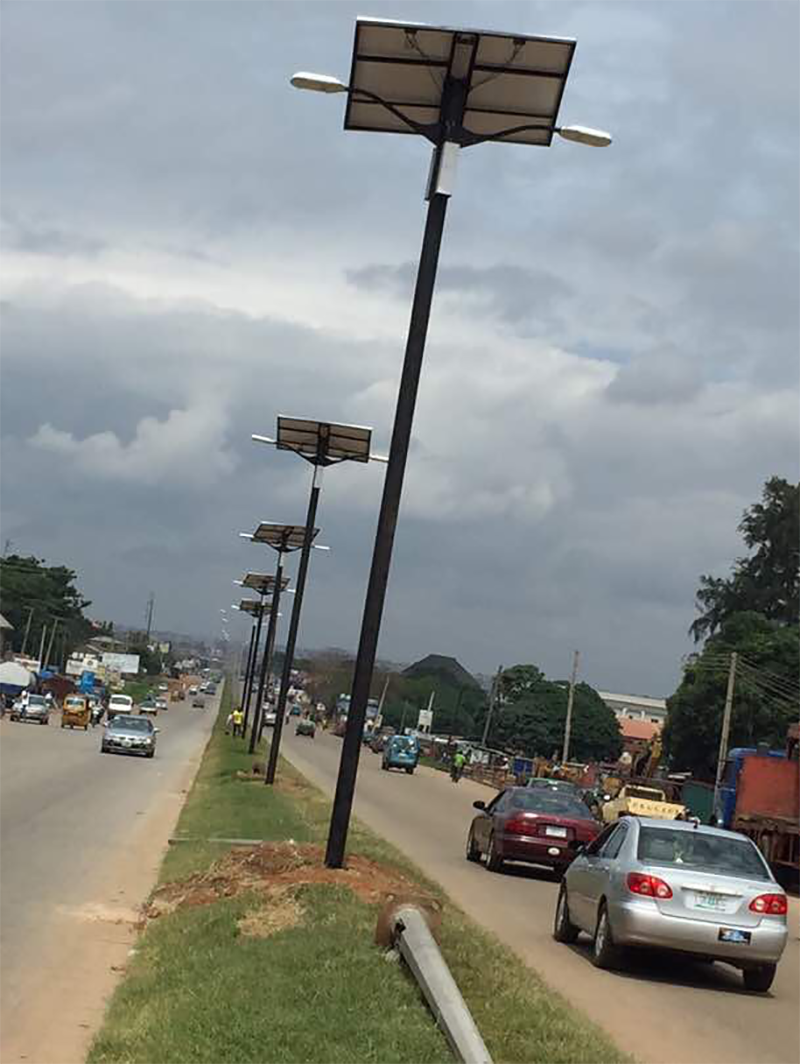 2017 Nigeria 80W solar street lamp